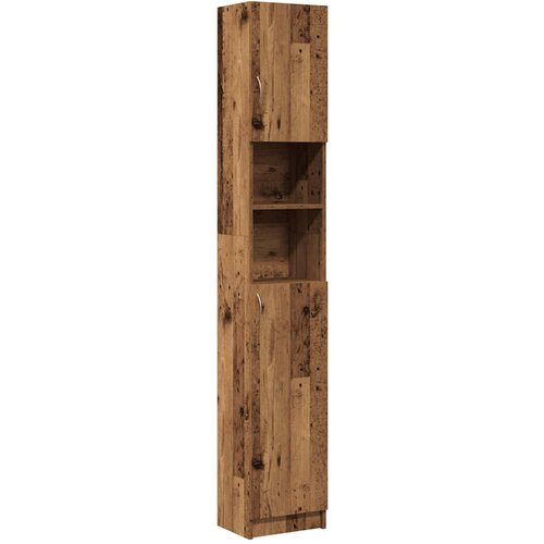 Maison Chic Kopalniška omarica - Kopalniški kabinet starinski les 32x25,5x190 cm iverna plošča, (21794368) Cene