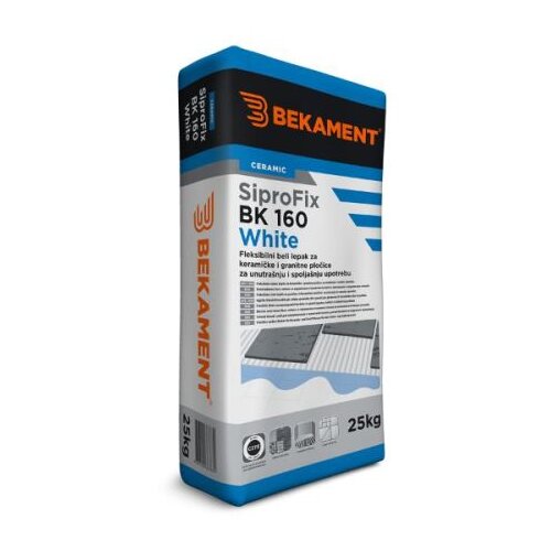 Bekament SiproFix BK 160 White 25kg - CENA VAŽI ZA PALETNU KUPOVINU (48 KOM) Slike