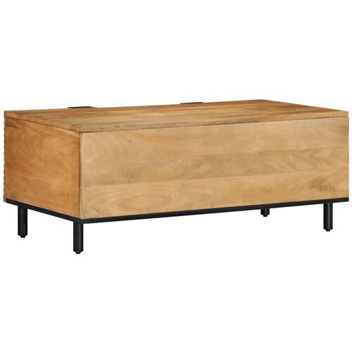 VidaXL Stol za kavu smeđi 100x54x40 cm Puno drvo Mango Slike