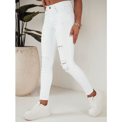 DStreet NOEL Women&amp;#039;s Denim Pants White Slike