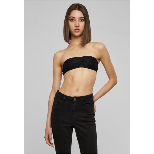 Urban Classics Women's Bandeau Lace Black Cene
