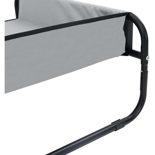  Krevet za psa Svijetlo siva 85 x 85 x 33 cm Čelik Slike