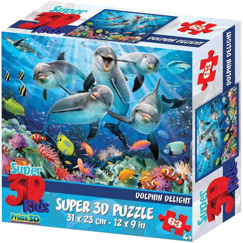 Howard robinson super 3D puzzle Delfini 63 delova Cene