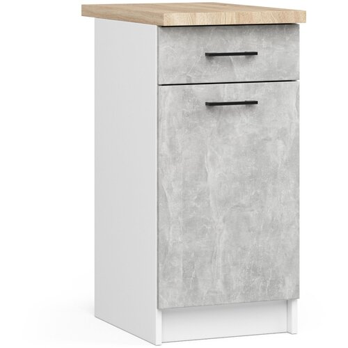 AKORD OLIWIA S40 SZ1 Kabinet + BELO / BETONSKA PLO&amp;Scaron;ČA, (21713605) Slike
