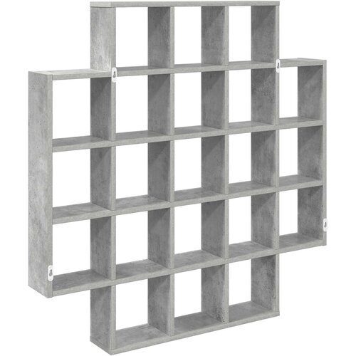  Polica na zidu Betonska siva 100 x 13 x 100 cm Slike