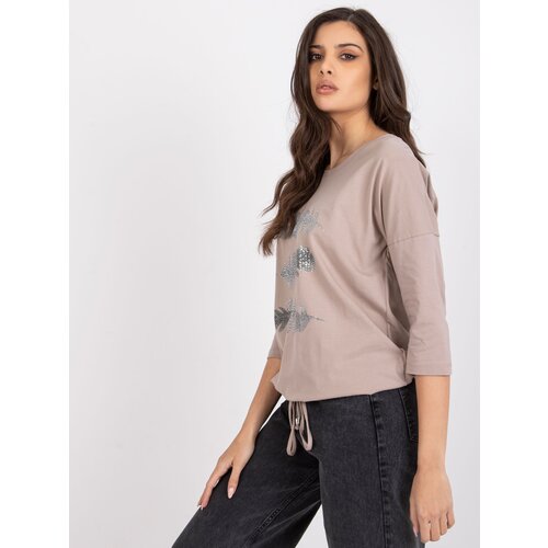 RELEVANCE Blouse-RV-BZ-0226.34P-dark beige Slike