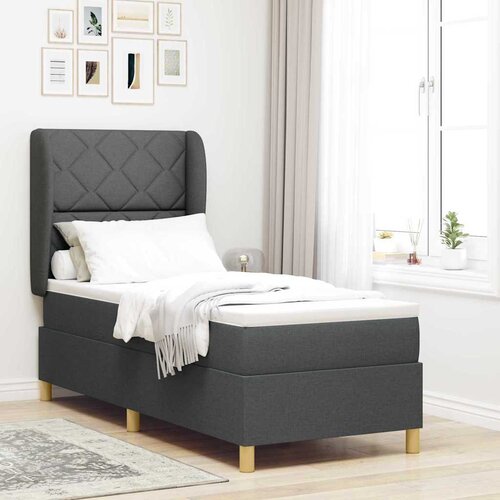  Krevet s opruga kutije Tamno siva 200 x 80 cm tkanina Cene