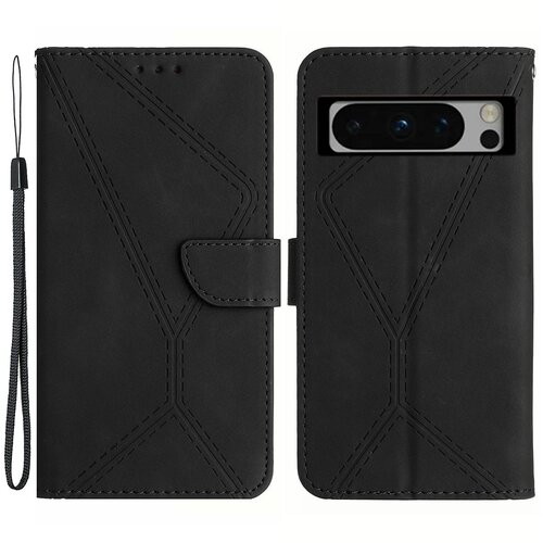 INORCO Ovitek za telefon iz PU usnja za Google Pixel 8 Pro, ovitek stojala za denarnico z vtisnjeno črto na dotik kože, (22033836) Cene