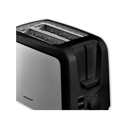 Heinner Toaster 700BKSS, 2 rezini, črna / nerjaveče jeklo Slike