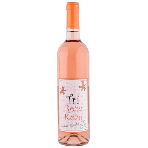 Erdevik Tri roze koze rose vino 0,75 l Slike