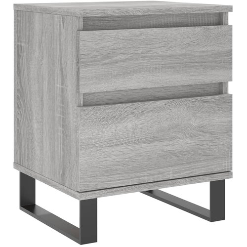 Maison Chic Nočna omarica - Nočna miza siva sonoma 40x35x50 cm inženirski les, (21686754) Slike
