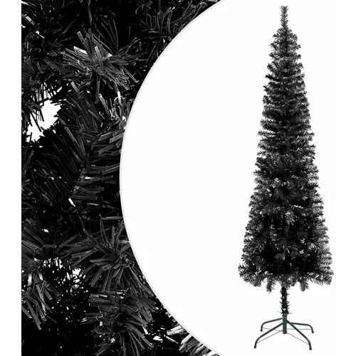 vidaXL usko božićno drvce crno 240 cm