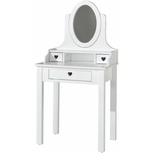 Vipack bijeli toaletni stolić Amori, visina 136 cm