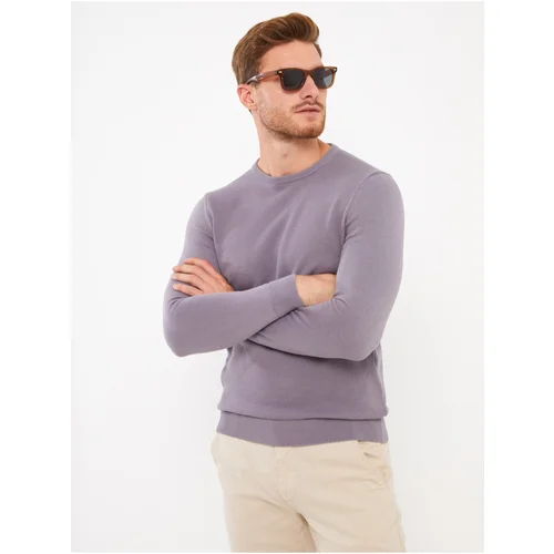 LC Waikiki Crew Neck Long Sleeved Men's Knitwear Sweater