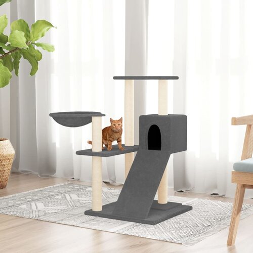 vidaXL Penjalica za mačke sa stupovima za grebanje tamnosiva 82 cm Cijene