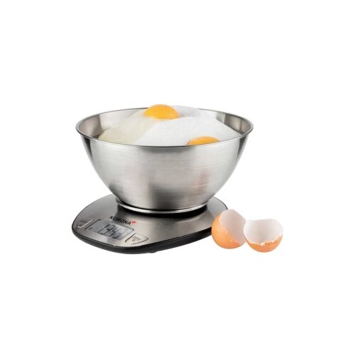 Korona Digitalna kuhinjska vaga Sa mjernom šalicom Mila Opseg mjerenja (kg)=5 kg Plemeniti čelik Cijene