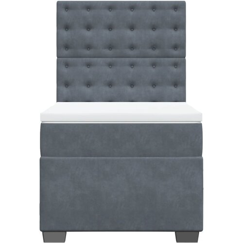 Box spring krevet s madracem tamnosivi 100x200 cm bar&amp;scaron;unasti Slike