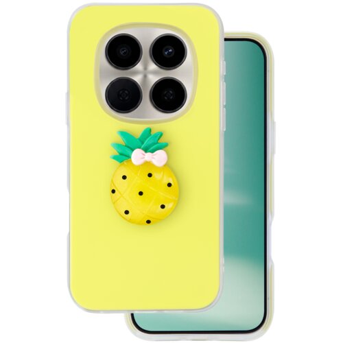 Onasi Tutti Frutti 2v1 silikonski ovitek za Xiaomi Redmi Note 15 Pro - rumen Cene