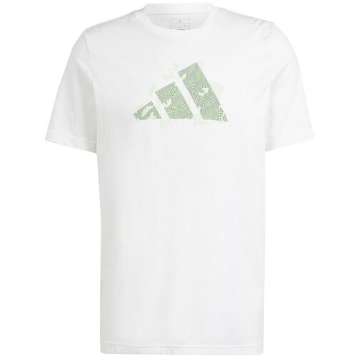 Adidas Majice s kratkimi rokavi AEROREADY Bela Slike