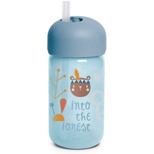 Suavinex Forest Straw Trainer Cup dječja bočica sa slamkom 18 m+ Blue 340 ml Cijene