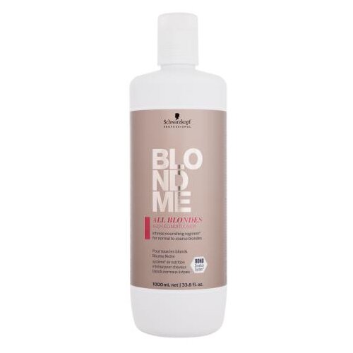 Schwarzkopf Professional Blond Me All Blondes Rich 1000 ml regenerator plava kosa neukrotiva kosa normalna kosa za ženske Slike