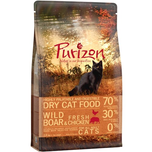 Purizon Adult divja svinja &amp;amp; pi&amp;scaron;čanec - brez žit - 2,5 kg Slike