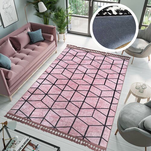 ARMONIA tepih 160cm x 230cm Kocka, Roze Cene