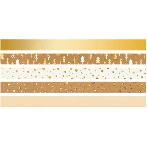  DECO LJEPLJIVA 12MMX3M NOVOGODI&amp;Scaron;NJA S UZORKOM PK5 HEYDA 20-35845 38 ZLATNA BLISTER Slike