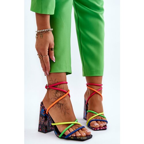 Kesi Fashionable High Heel Sandals Multicolored Josette Cene