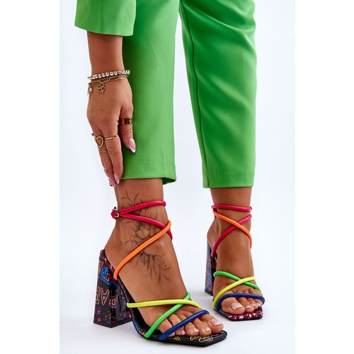 Kesi Fashionable High Heel Sandals Multicolored Josette Slike