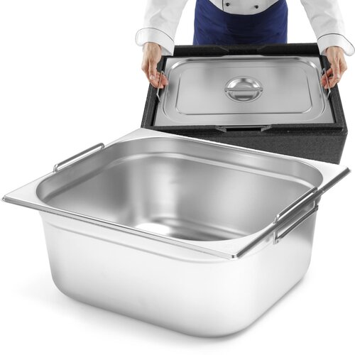 Hendi Gostinska posoda GN 1/2 z izvlečnimi ročaji 325x265x200mm 12,5L 817353, (21384254) Slike