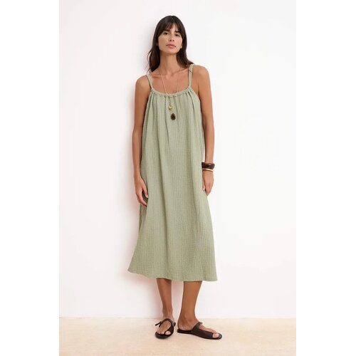 TRENDYOLMILLA Ženska haljina Twoss26El00606, Kaki Slike