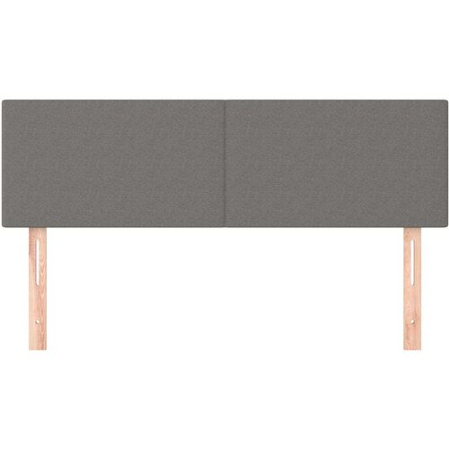  Uzglavlja 2 kom tamnosiva 72 x 5 x 78/88 cm od tkanine Slike