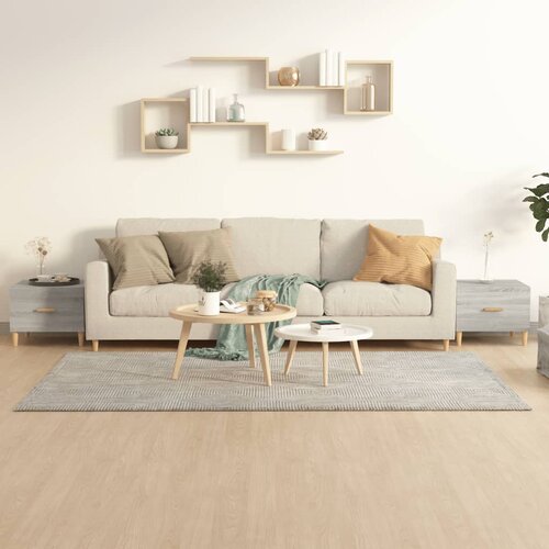 Furnova Klubske mizice 2 kosa sive sonoma 50x50x40 cm inženirski les, (21914341) Cene