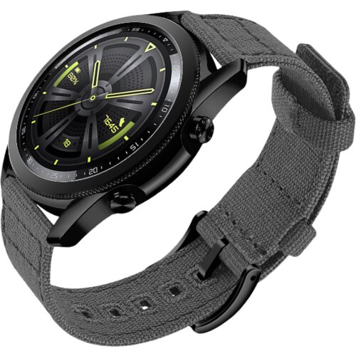 INF Tkana pašček za uro s hitrim sproščanjem za Huawei GT4 DarkGrey 20 mm, (22103101) Cene