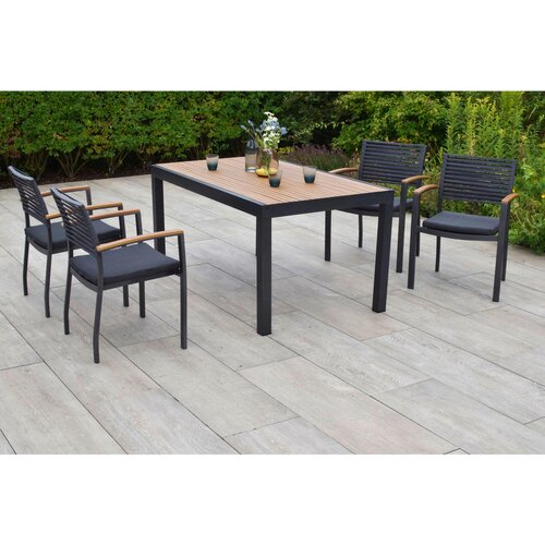 Gardenson VRTNA GARNITURA PARELLA aluminij barve grafita, siva Slike