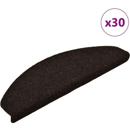  Ljepljivi tepisi za stepenice 30 kom tamnosmeđe 65x21x4 cm Cijene