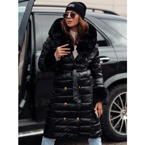 DStreet Women&#039;s winter quilted coat HORIZON black Cene