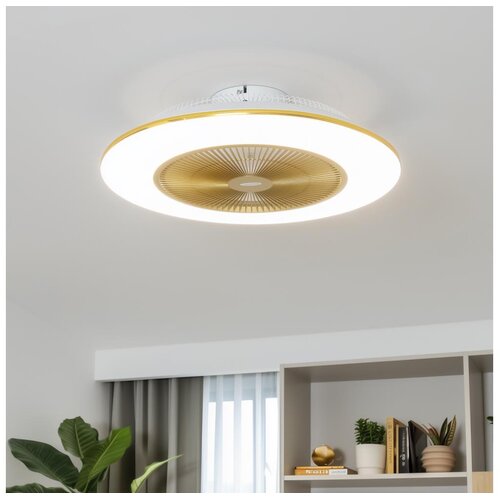  Brilagi - LED prigu&scaron;iva svetiljka sa ventilatorom AURA LED/38W/230V zlatna + daljinski upravljač Cene