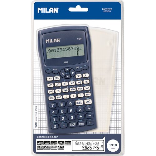 MILAN Znanstveni kalkulator M240 430 Since 1918, 240 funkcija, plavi Slike