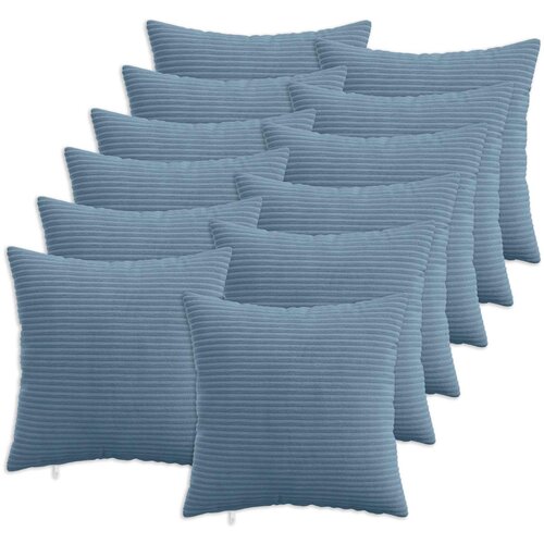  Presvlaka za jastuk 12 pcs HEERLEN Plava 40 x 40 cm Kord Cijene