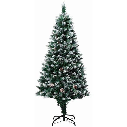 Umjetno božićno drvce Zelena 150 cm PVC i Čelik i Plastika Slike