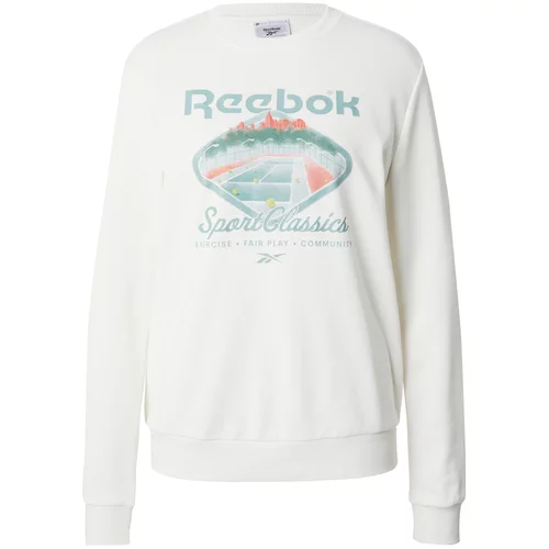 Reebok Sportska sweater majica zelena / menta / losos / bijela
