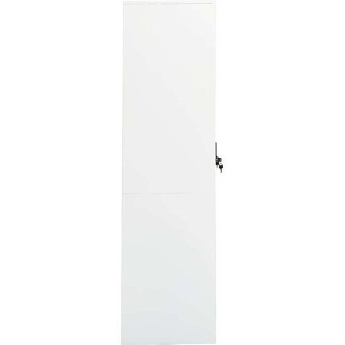 VidaXL Garderobna omara bela 80x50x180 cm jeklo Slike