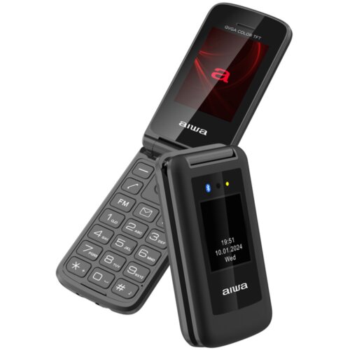 Aiwa preklopni mobilni telefon za starejše FP-30 2G, črn, (21672056) Cene