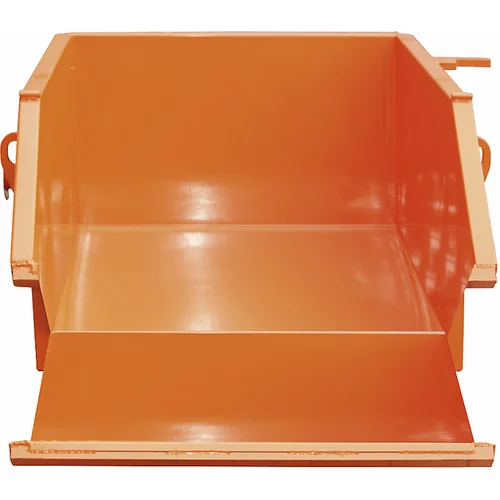 Eichinger Prekucni zaboj z loputo, prostornina 1000 l, čiste oranžne barve