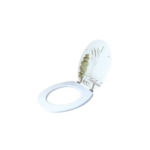  LAGUNA WC daska, lakirani medijapan, dezen POND, Inox &scaron;ar DKSK656 Cene