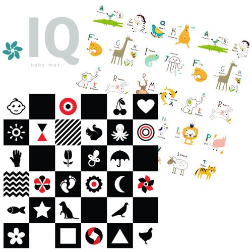 Iq podloga 150X150 cm kontrasti+abeceda Cene