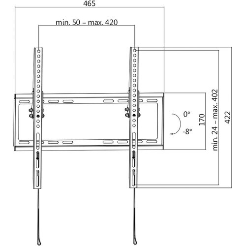 Logilink TV wall mount, 32 55, tilt, 35 kg max., BP0010 Cene