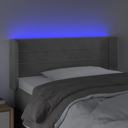  LED uzglavlje svjetlosivo 83x16x78/88 cm bar&amp;scaron;unasto Slike